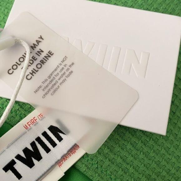 PacSun TWIIN Vice Thin Band Green Bikini Bottom NWT Size L - Picture 8 of 9